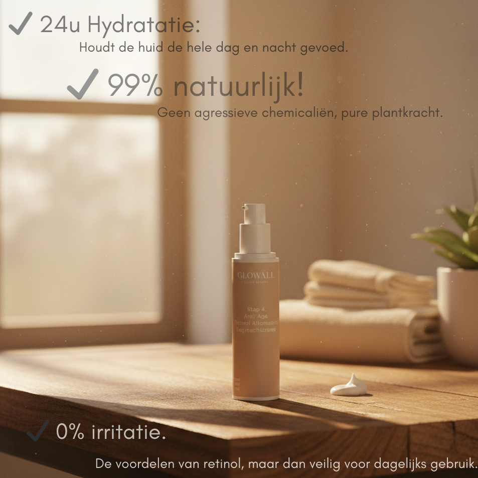 Stap 4. Anti-age dag/nachtcrème met biologisch alternatief voor retinol.