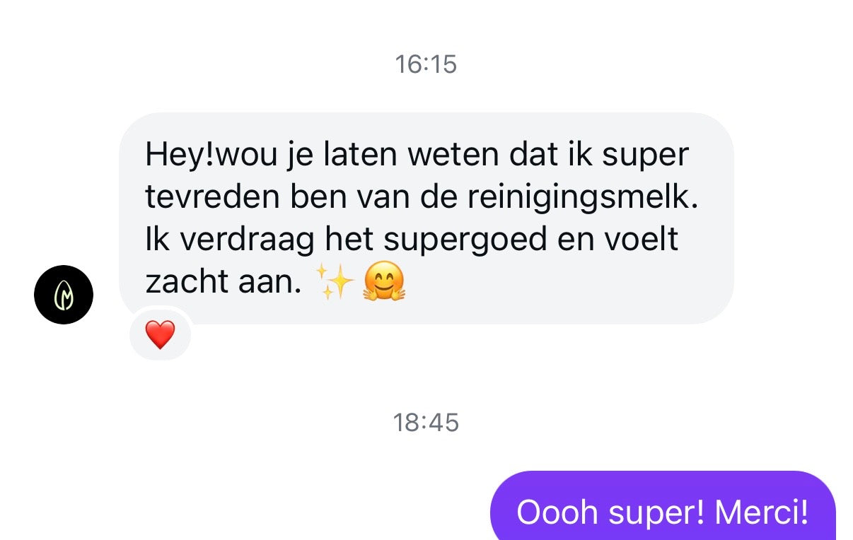 Stap 1: reinigingsmelk. Alle huidtypes.