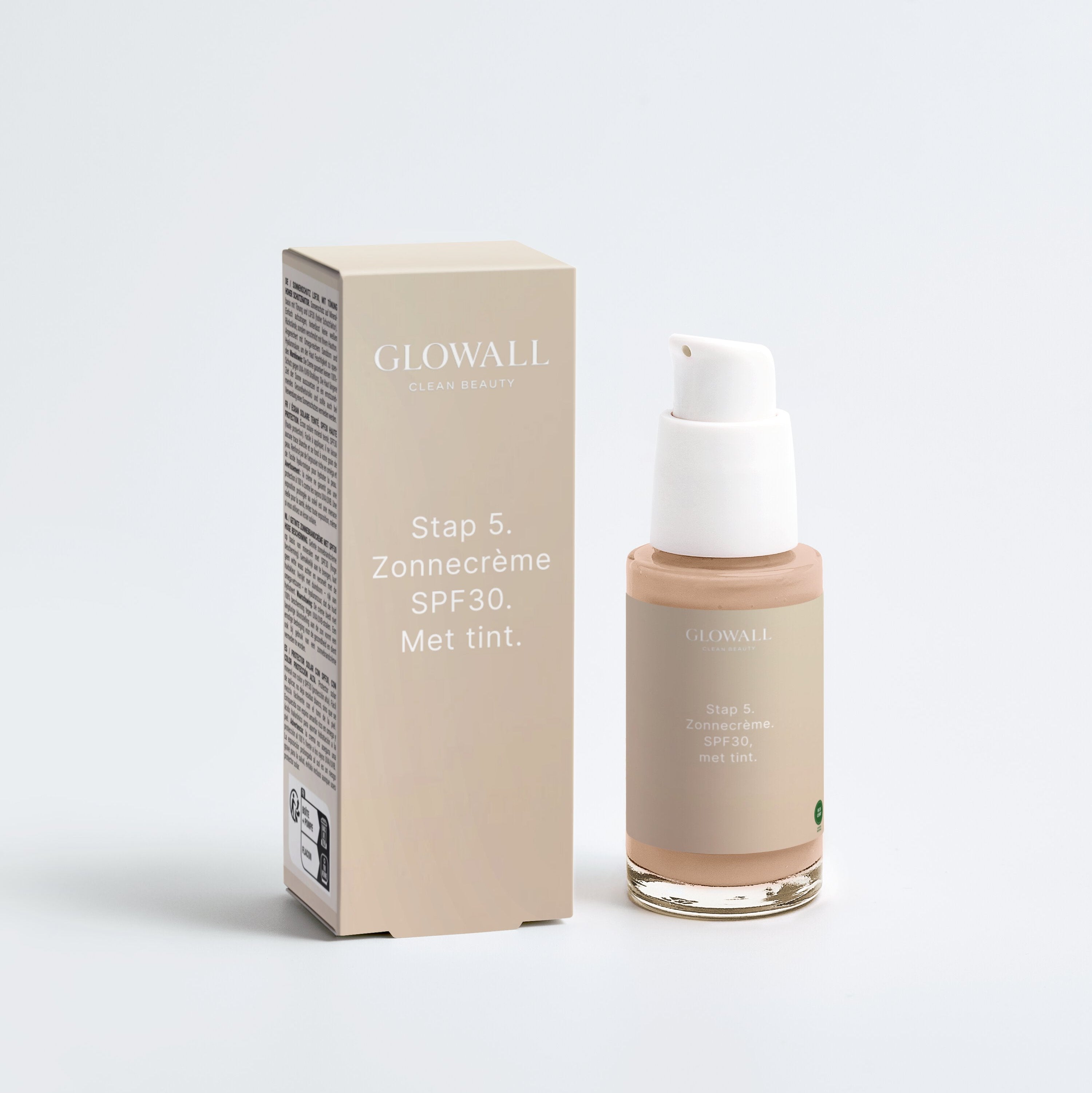 zonnecrème SPF30, met tint
